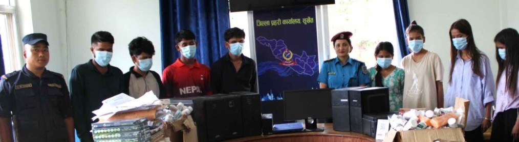 वीरेन्द्रनगरमा नेटवर्किङको नाममा ठगी गर्ने ८ जना पक्राउ