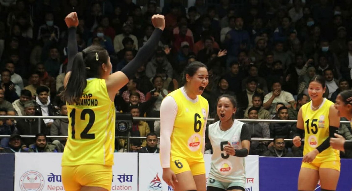 नवौं एनभीएको महिलातर्फको उपाधि न्यु डाइमण्डलाई