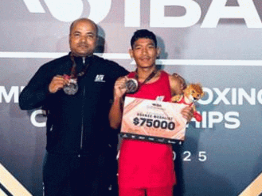 आइबिए पुरुष विश्व बक्सिङ प्रतियोगितामा बक्सर चन्द्रलाई काँस्य