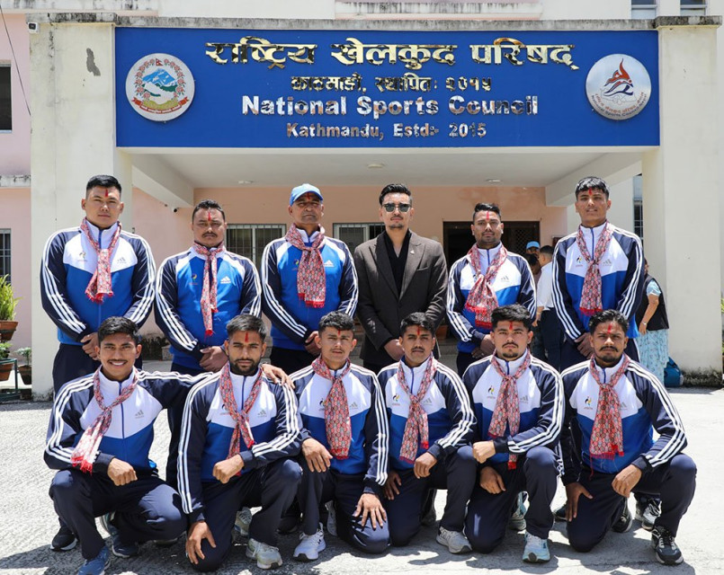 वैदेशिक प्रशिक्षणका लागि पुरुष कबड्डी टोली भारत जाँदै