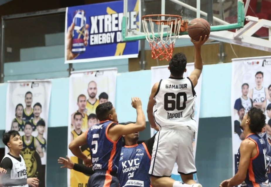 हिमालयन जाभा नेशनल बास्केटबल : हाउण्ड्सााथि टाईम्सको रोमाञ्चक जित