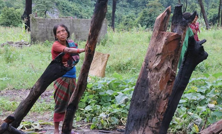 चेपाङ परिवारलाई राहत