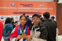 इलिसकालाई तेक्वान्दो प्रतियोगितामा स्वर्ण