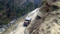 कर्णाली राजमार्गको कालीकोट सडक खण्ड अवरुद्ध