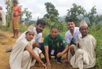 सुर्खेतमा राउटे समुदायद्वारा पहिलोपटक वृक्षरोपण