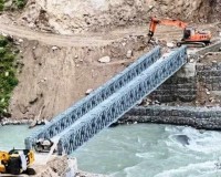 हुम्ला-मुगु लिंकरोड : लोतीखोलामा ‘बेलिब्रिज’ जडान