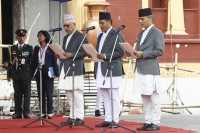 नवनियुक्त ३ मन्त्रीले लिए शपथ