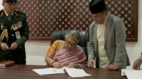 नवनियुक्त प्रधानमन्त्री सुशीला कार्कीले सम्हालिन् पदभार