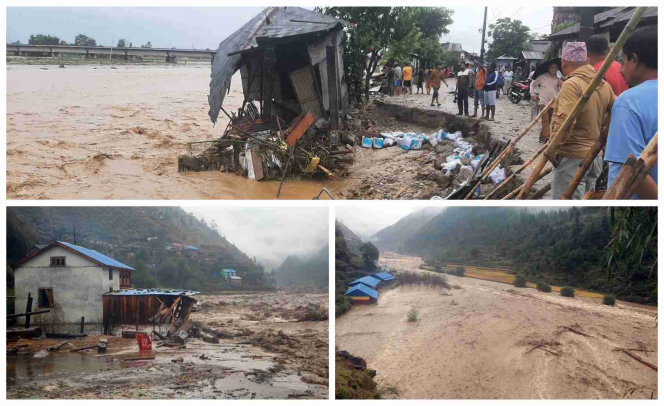 दोदाको बाढीले जग्गा कटान तीव्र पार्दै