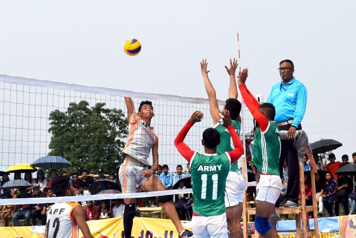 भलिबलमा आर्मीको जीत