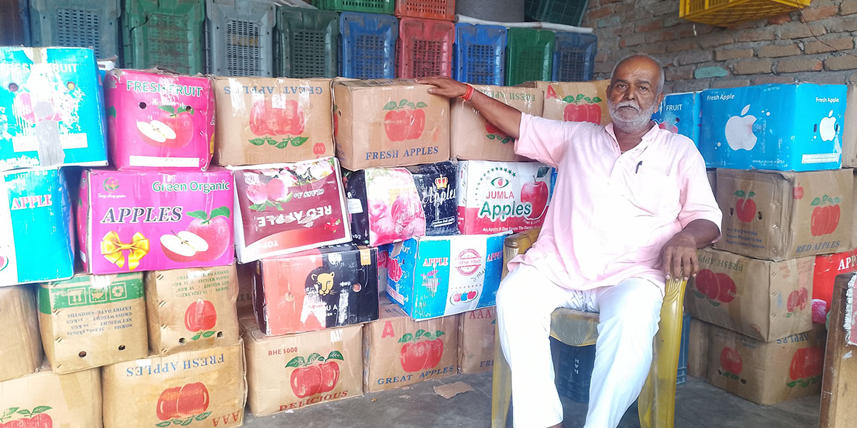 कर्णालीको स्याउ ‘ब्राण्डिङ’ गर्दै प्रेमलाल