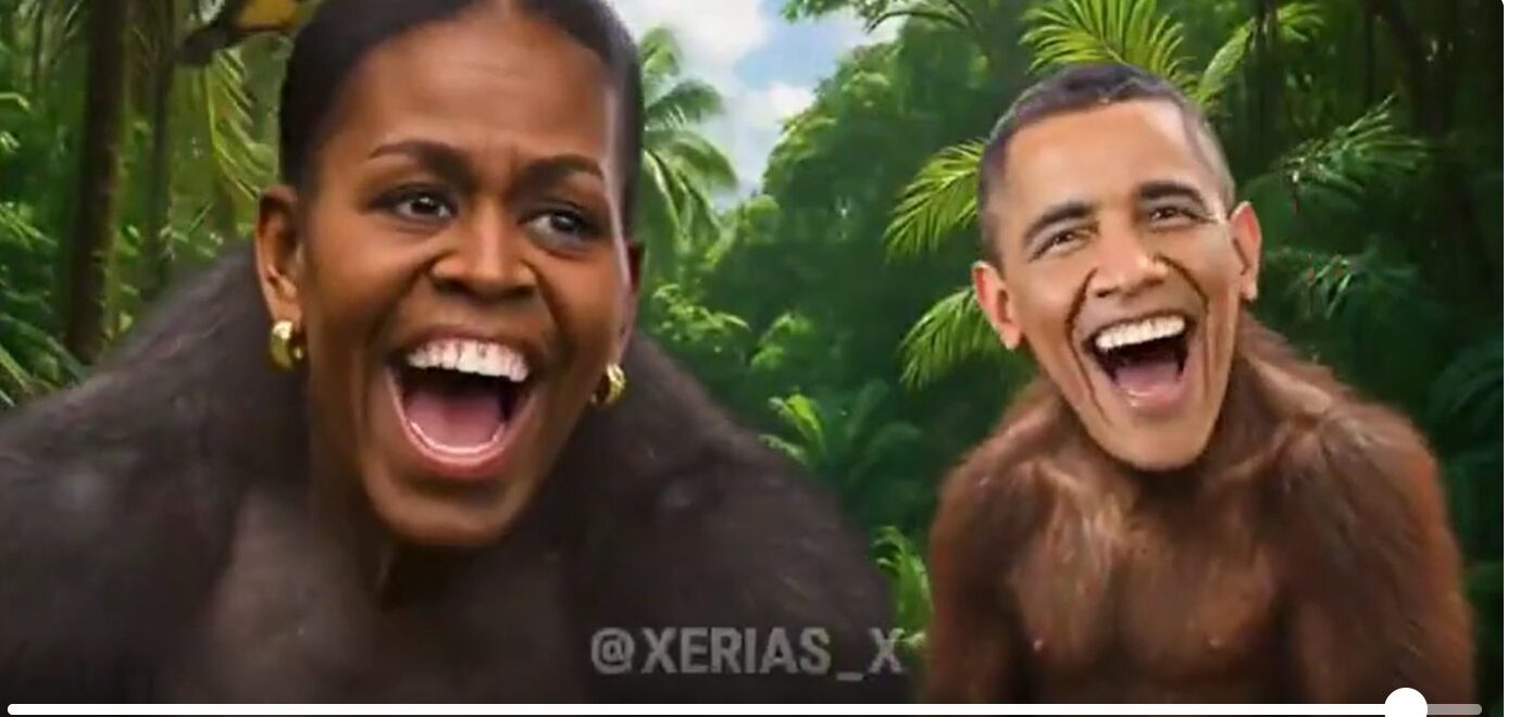 ओबामालाई बाँदरका रूपमा चित्रण गरेको भिडियो पोस्ट