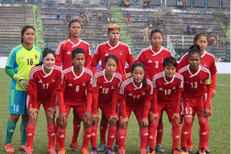 नेपाली महिला फुटबल टोली स्वदेश फिर्ता