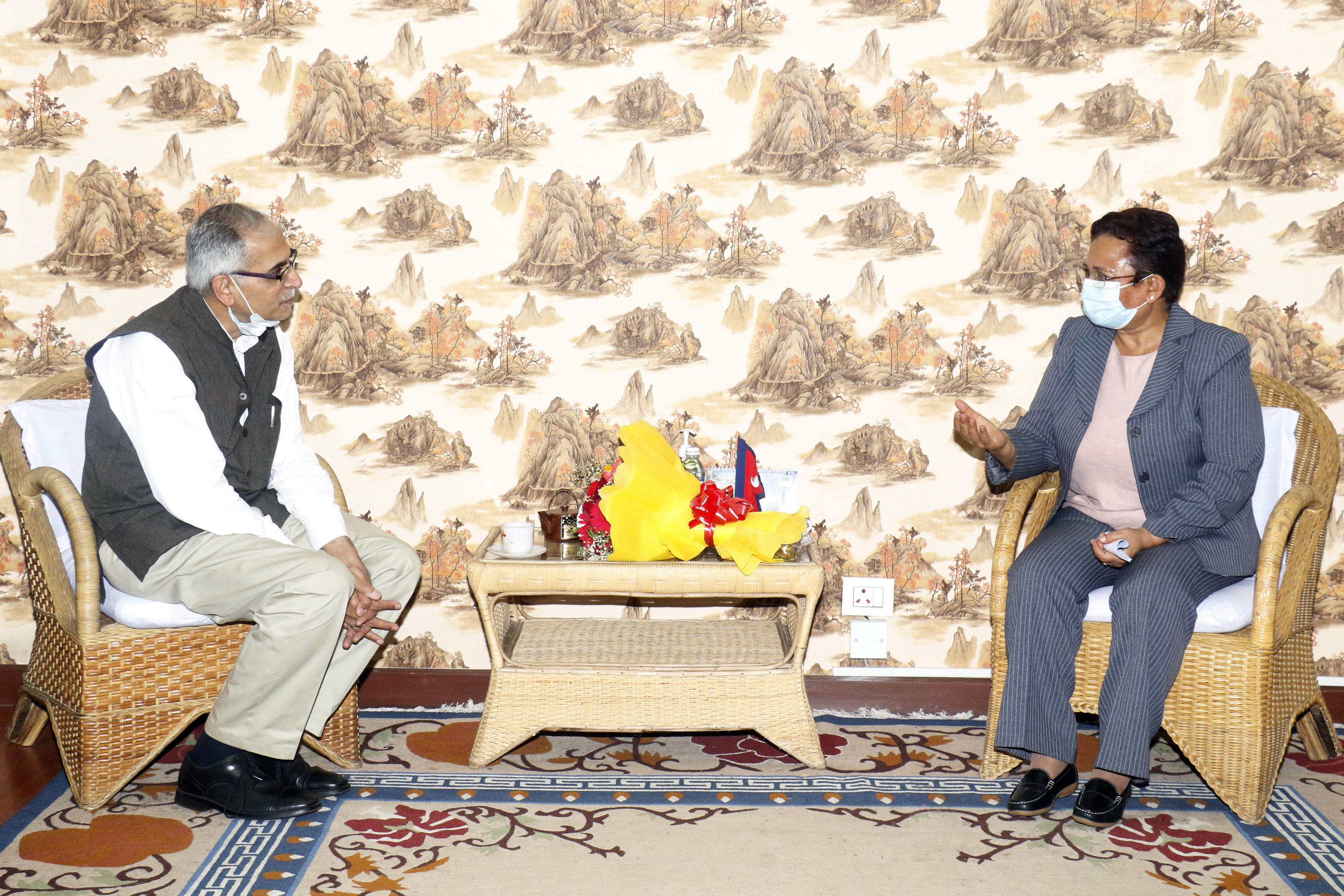 ऊर्जामन्त्री  भुसालसँग भारतीय राजदूतको भेटवार्ता