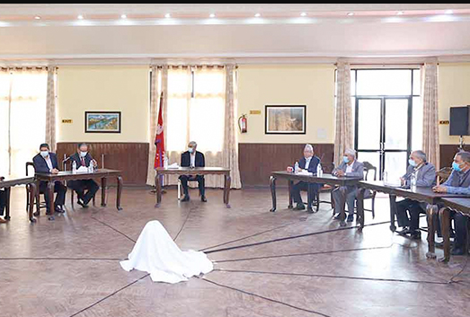 सत्तारुढ गठबन्धन बैठक: राष्ट्रियसभा निर्वाचनमा मिलेर उम्मेदवारी दिने सहमति