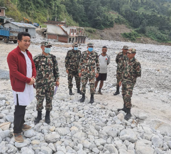 चनौटेमा बेलिब्रिज निर्माण सुरु