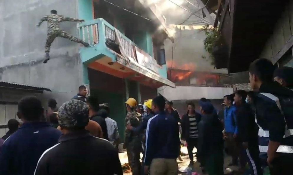 ताप्लेजुङको आगलागीमा परि एक जनाको मृत्यु