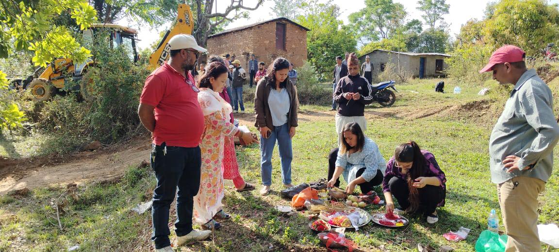 जोखिममा परेका महिला र बालबालिकाका लागि सेफहाउस भवन निर्माण सिलान्यास