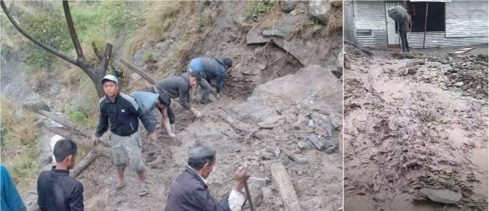 हुम्लाको लिमि गाउँमा बाढी र पहिरो, १८ परिवार सुरक्षित स्थानमा सारिए