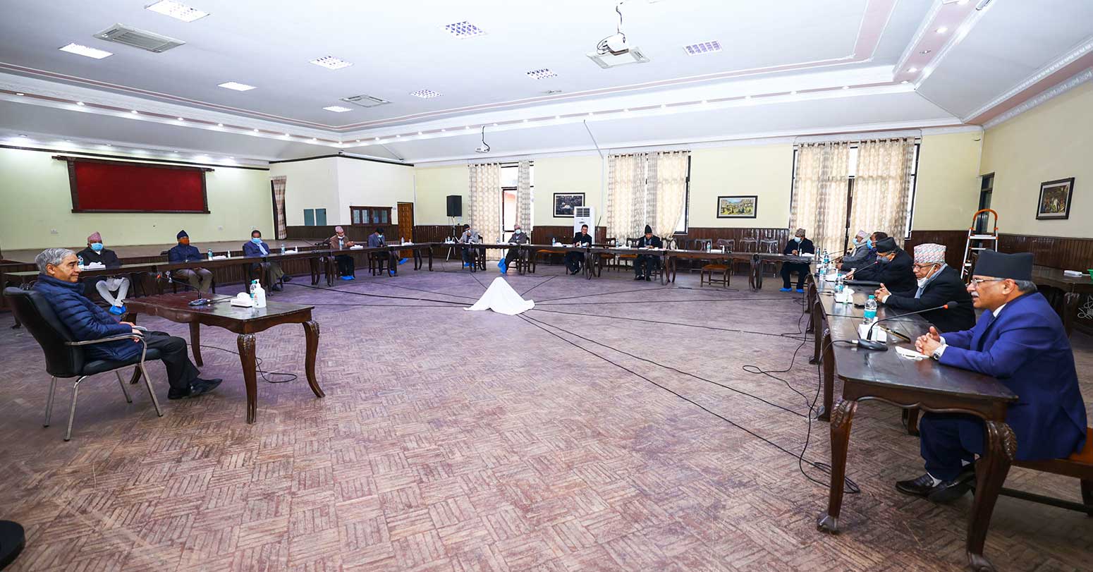 सत्ता गठबन्धनको बैठक सुरु