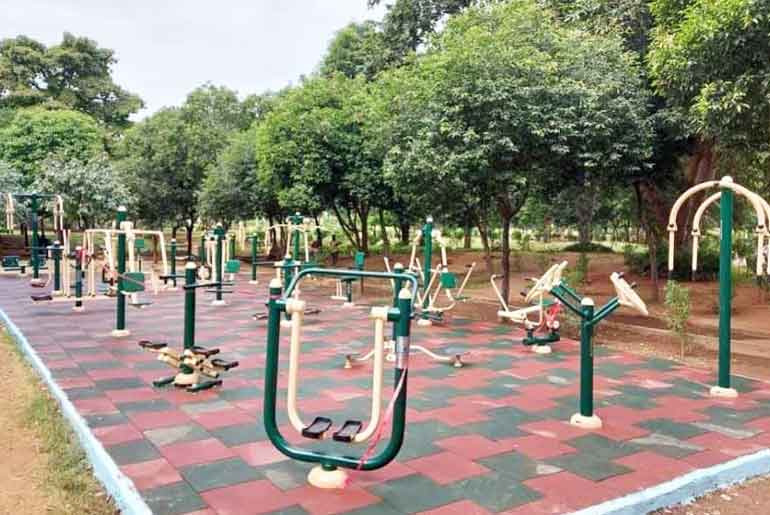 हल्दिबारीमा खुला व्यायामशाला