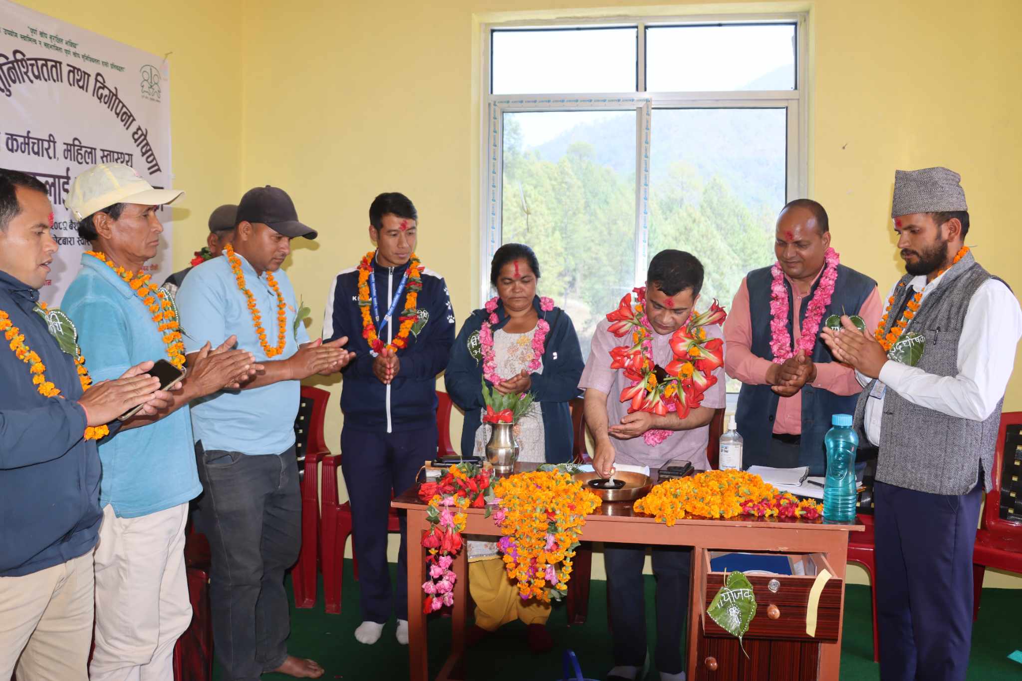  बागचौर–७ नम्बर वडा पूर्ण खोप सुनिश्चितता तथा दिगोपना घोषणा