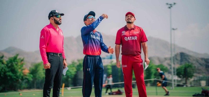 कतारविरुद्ध नेपालले टस जितेर पहिला ब्याटिङ गर्ने