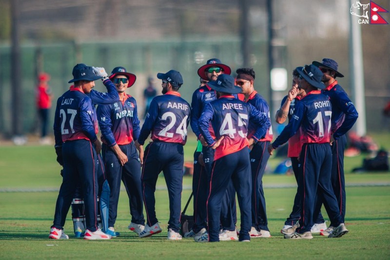 दोस्रो अभ्यास खेलमा नेपाल कतारसँग १६ रनले विजयी