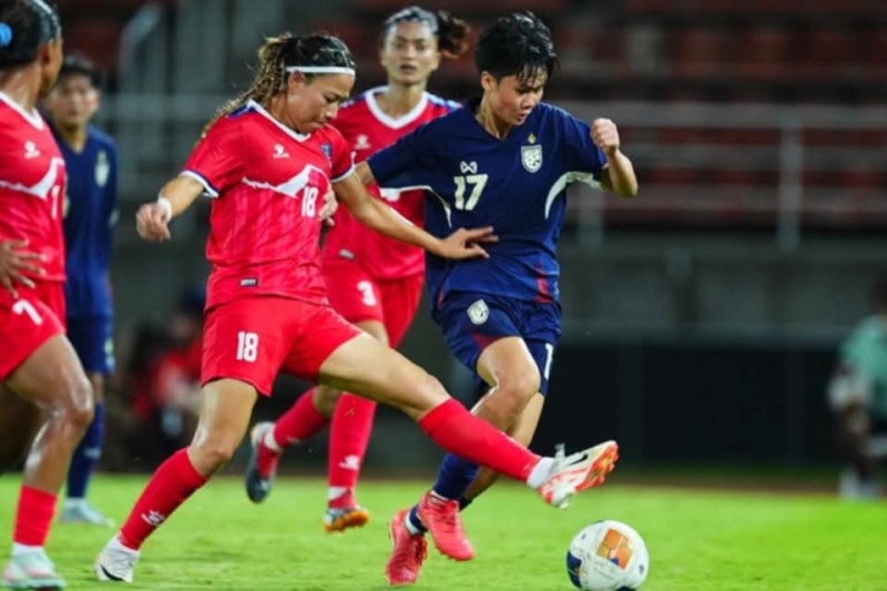 महिला फुटबल : नेपाल थाइल्यान्डसँग पराजित