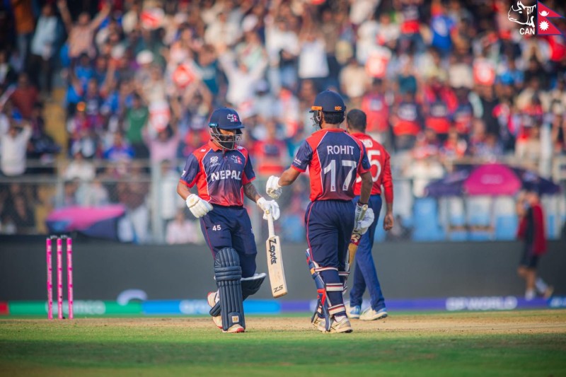 इङ्ल्याण्डसँग नेपाल ४ रनले पराजित