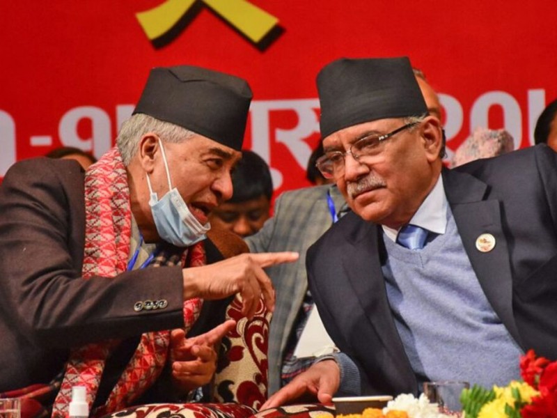 सरकार गठनबारे देउवा र प्रचण्डको वार्ता आज पनि हुँदै