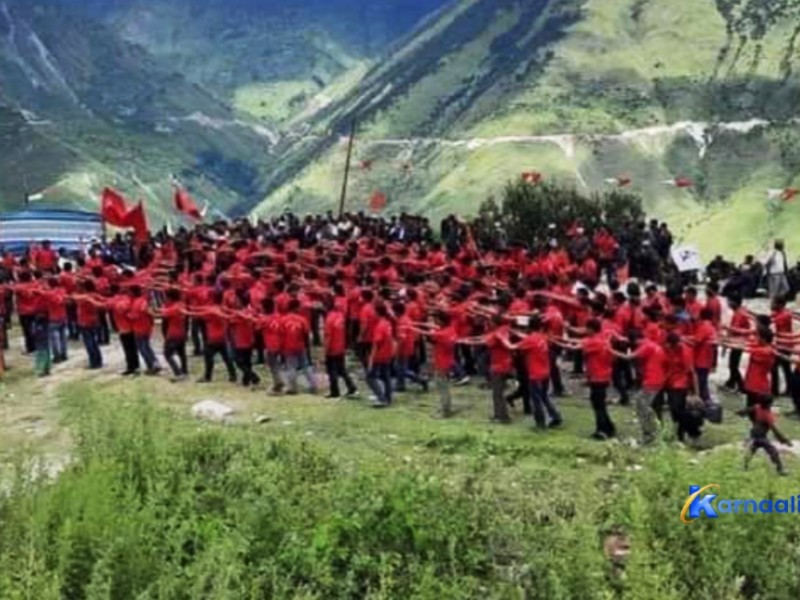 हुम्लामा ‘जनयुद्ध’को झल्को, वाइसीएलको मार्चपास