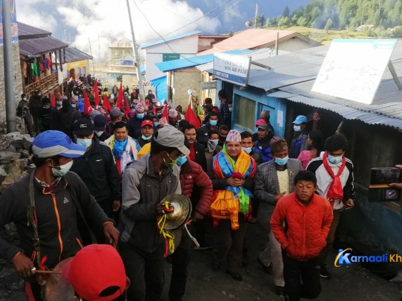 नेकपा एसको संगठन बनाउन हुम्लामा प्रकाश ज्वाला