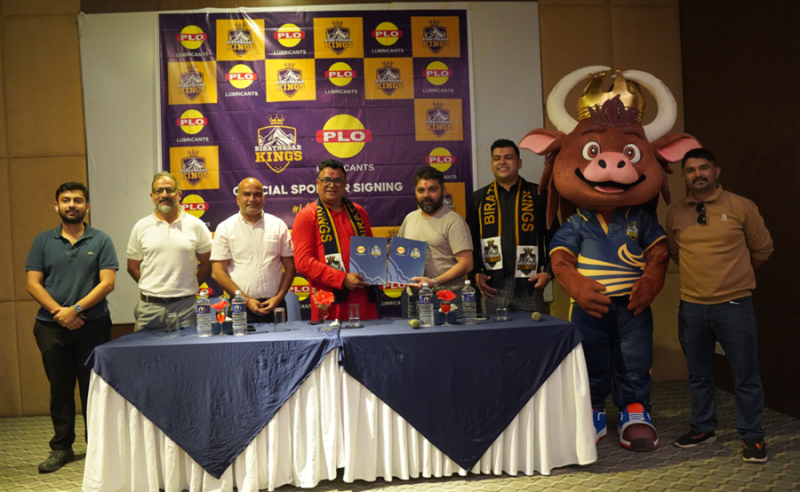 पीएलओ ग्रुप र विराटनगर किंग्सबीच एनपीएल सिजन २ का लागि स्पोन्सरशिप सम्झौता