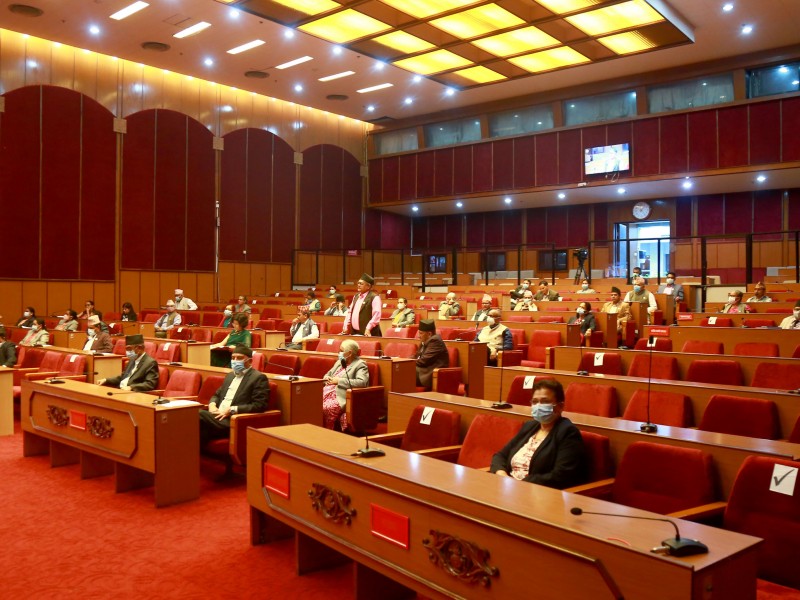 राष्ट्रियसभामा तथ्याङ्क विधेयक, २०७६ सम्बन्धी प्रतिवेदन पेश 