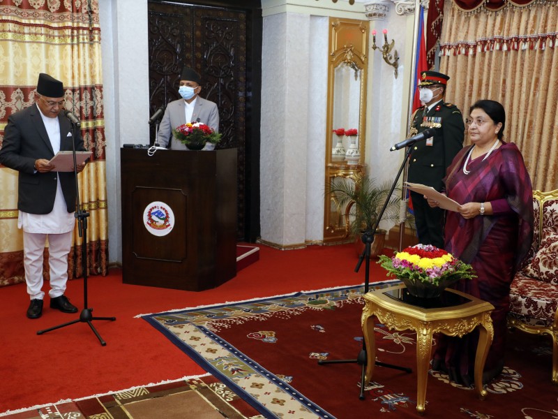 राष्ट्रपतिसमक्ष राजदूतको शपथ