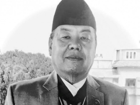 अध्यक्ष ओलीद्वारा शेरचनप्रति श्रद्धाञ्जलि