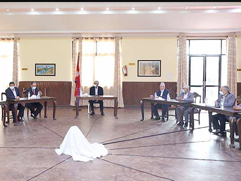 सत्तारुढ गठबन्धन बैठक: राष्ट्रियसभा निर्वाचनमा मिलेर उम्मेदवारी दिने सहमति