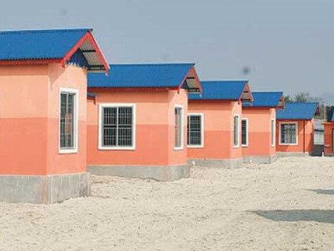 भूमिहीन बादी समुदायका घर निर्माण अन्तिम चरण
