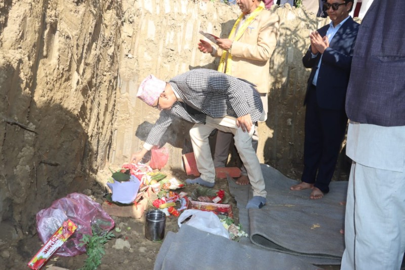 मुख्यमन्त्रीद्वारा मानव सेवा आश्रम सुर्खेतको भवन शिलन्यास