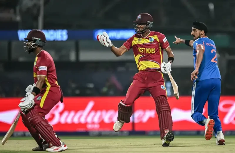 वेस्ट इन्डिजले भारतलाई दियो १९६ रनको लक्ष्य