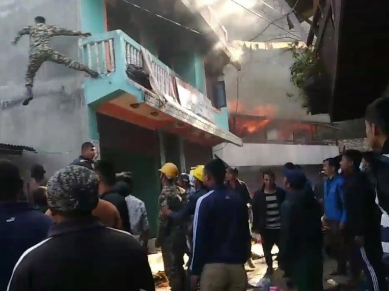 ताप्लेजुङको आगलागीमा परि एक जनाको मृत्यु