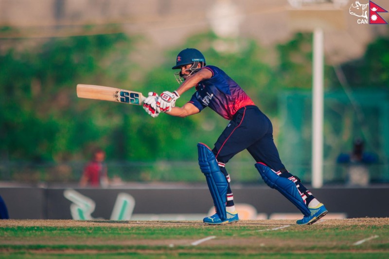 अमेरिकाविरुद्ध नेपालको ब्याटिङ सुरु, आसिफ शेख आउट