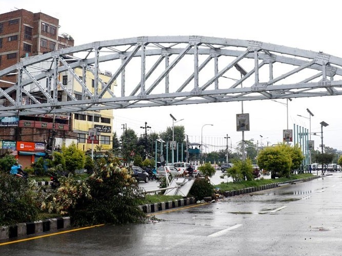 अन्तिम चरणमा पुग्यो नयाँ बानेश्वरमा आकासे पुल