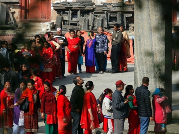 भक्तपुरका शक्तिपीठमा बिहानैदेखि मेला