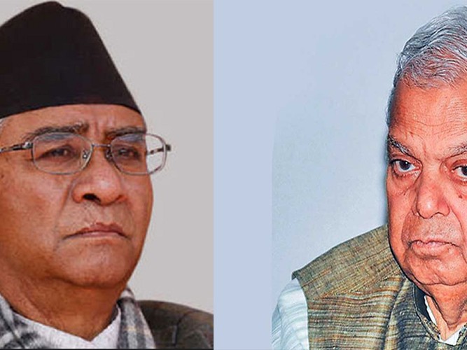 बालुवाटारमा देउवा र ठाकुरबीच भेट