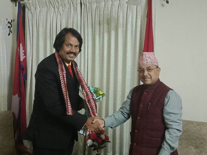 उपसभापति खड्का र सीके राउतबीच भेटवार्ता