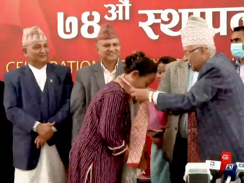 ज्येष्ठ कम्युनिष्टलाई ‘कम्युनिष्ट योद्धा सम्मान’