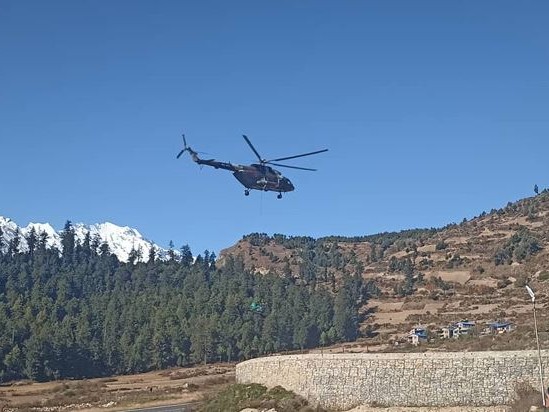 कालिकोटबाट सुत्केरीको हेलिकोप्टरमार्फत उद्धार