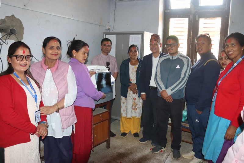 बागचौरको थारमारे स्वास्थ्य केन्द्रमा डिजिटल एक्सरे सेवा सुरु